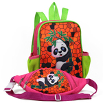 Комплект детский рюкзак + бананка "Панда 3"