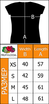 Таблица размеров мужских футболок